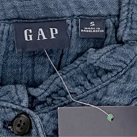 New Gap Crinkle Gauze Denim Mini Dress Size Small - Picture 4 of 5